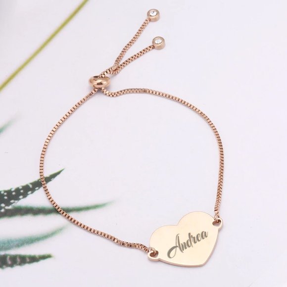 Stainless steel bracelet with custom engraving. - Picture 2 of 3